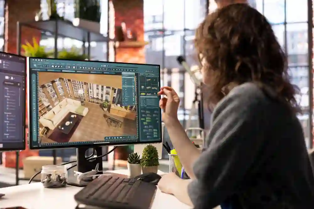 architect making 3d building models2