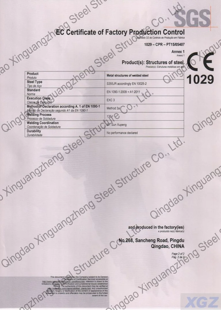 CE Steel Frame Warehouses